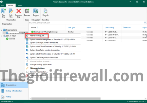 Read more about the article HƯỚNG DẪN CẤU HÌNH VEEAM BACKUP FOR MICROSOFT 365