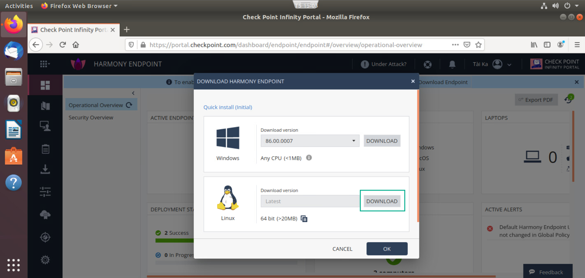 CheckPoint Harmony: Hướng dẫn cài đặt CheckPoint Harmony Endpoint cho ...
